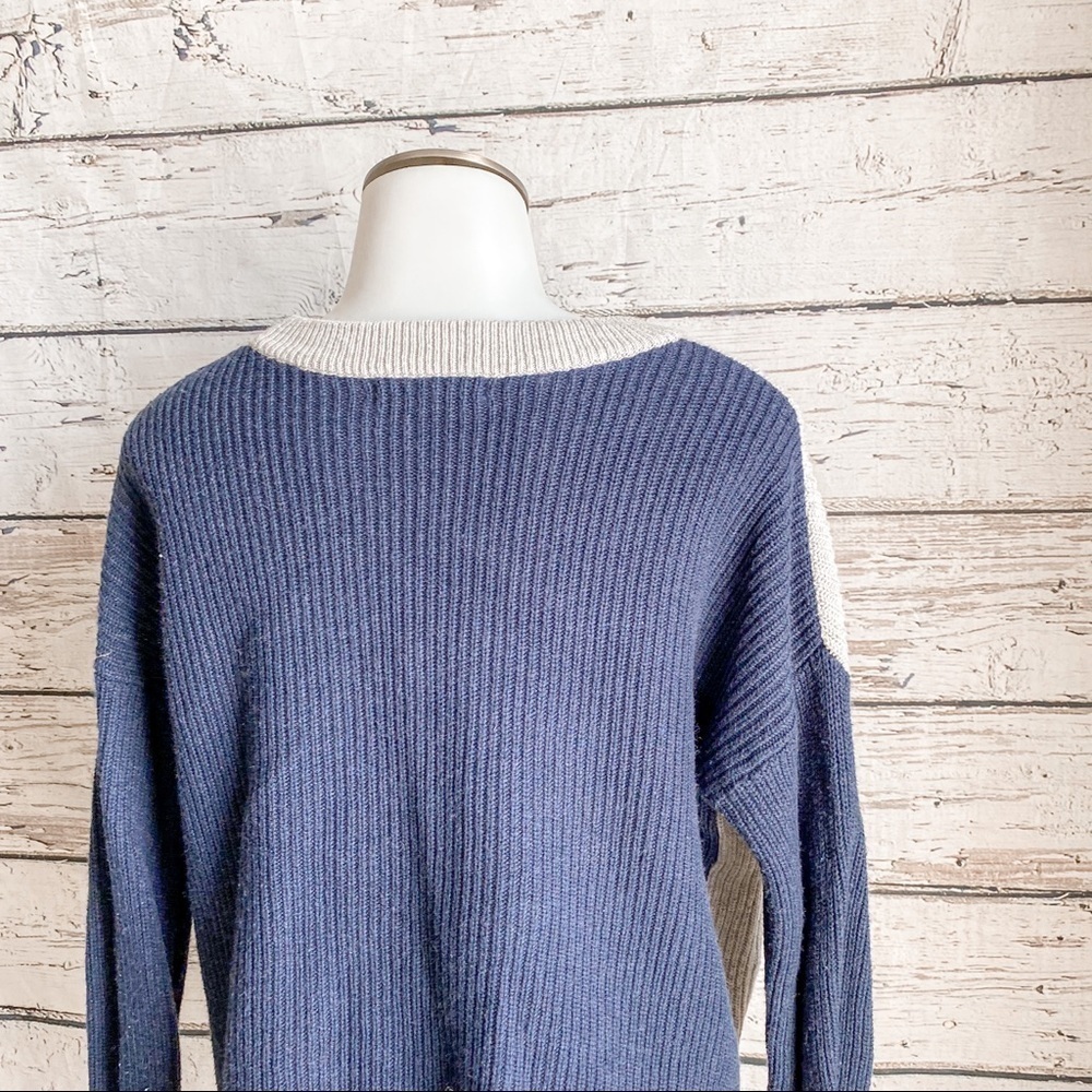 Patch Pocket Pullover Sweater In Colorblock - image 8